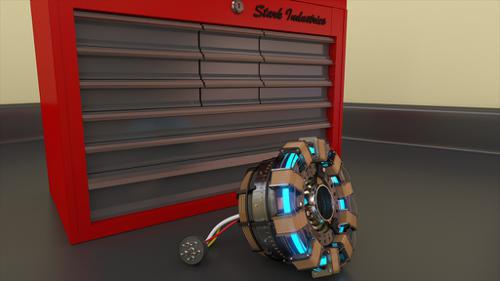 Arc Reactor - scene and materials test. preview image